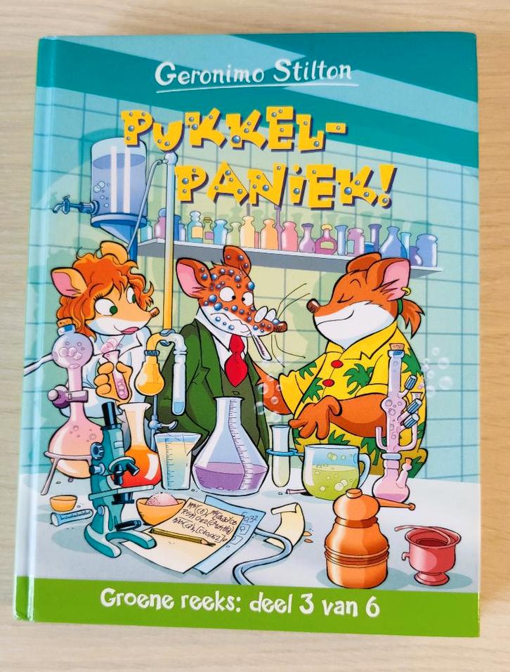 Geronimo Stilton - Pukkelpaniek, Livres, Livres pour enfants | Jeunesse | Moins de 10 ans, Comme neuf, Fiction général, Enlèvement ou Envoi