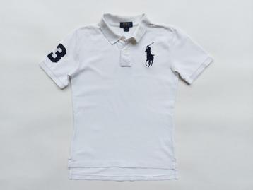 RALPH LAUREN polo Big pony wit M = 10-12 jaar >> NIEUWstaat  beschikbaar voor biedingen