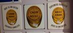 Emaille bordjes gediplomeerd drankslijter., Verzamelen, Biermerken, Ophalen of Verzenden