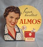 Reclame display 1956 sigaretten Almos, Ophalen of Verzenden, Gebruikt, Reclamebord
