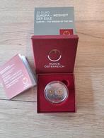 Eyes of the World - Uil, Oostenrijkse €20 zilver munt, Zilver, Overige waardes, Ophalen of Verzenden, Oostenrijk