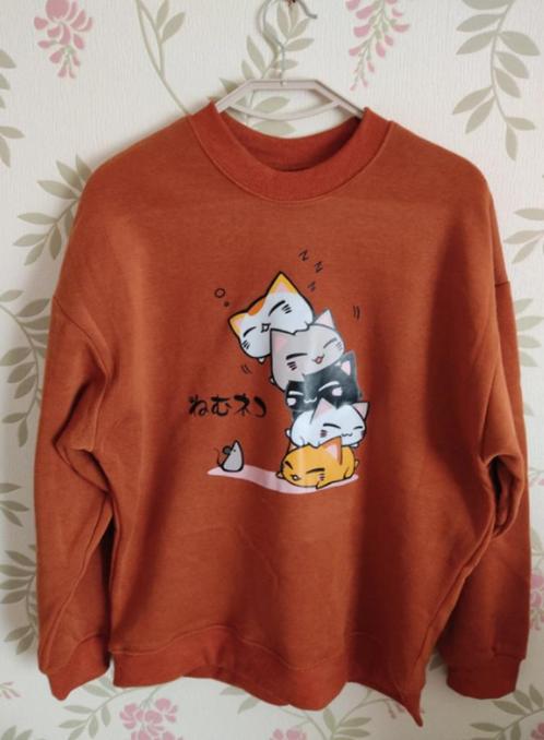 Nieuw! Leuke , zachte , warme trui , maat medium , met katje, Kleding | Dames, Truien en Vesten, Nieuw, Maat 38/40 (M), Oranje