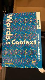 L. Carleton-Gertsch - Words in context, Livres, Livres scolaires, Enlèvement, Anglais, L. Carleton-Gertsch