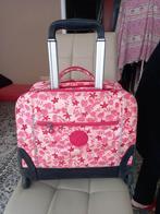 Cartable/Trolley Kipling Rose avec motif +++++ impecc, Bijoux, Sacs & Beauté, Sacs | Cartables, 40 à 50 cm, Enlèvement ou Envoi