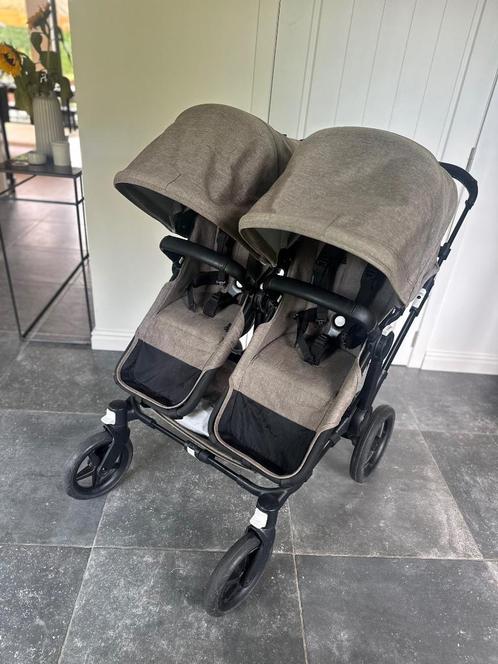 Bugaboo Donkey 5 Duo - Taupe - Black, Kinderen en Baby's, Kinderwagens en Combinaties, Gebruikt, Kinderwagen, Bugaboo, Duowagen