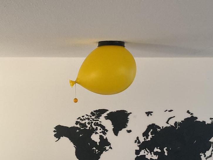 Vintage Bilumen Ballonlamp 1970 Italie, Huis en Inrichting, Lampen | Tafellampen, Zo goed als nieuw, Minder dan 50 cm, Kunststof