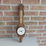 Antieke houten barometer met thermometer, Ophalen