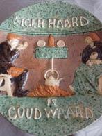 Sierbord met spreuk, Enlèvement ou Envoi