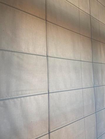 11 vouwgordijnen licht beige beschikbaar voor biedingen