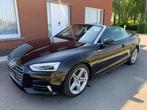 AUDI A5 2.0 HYBRIDE CABRIO/NAVI/LEDER/VIRTUAL COCKPIT/CAMERA, Auto's, Audi, Automaat, Cabriolet, Zwart, Leder