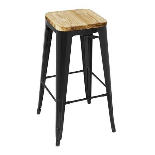 Tolix barkruk van Flexfurn, Huis en Inrichting, Barkrukken, Zo goed als nieuw, 60 tot 90 cm, Metaal, 5 krukken of meer, Met voetsteun