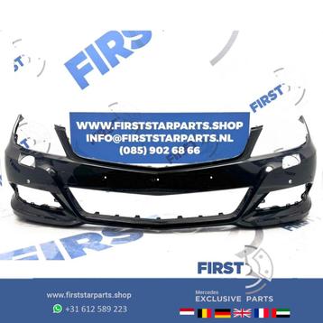 W204 C Klasse voorbumper zwart origineel Mercedes 2007-2014, Auto-onderdelen, Gebruikt, Voor, Mercedes-Benz, Ophalen of Verzenden