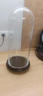 Glazen wereldbol op houten voet - vintage, Ophalen