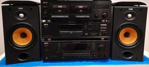 Akai stereo set als nieuw te beluisteren, Audio, Tv en Foto, Stereoketens, Zo goed als nieuw, Cassettedeck, Cd-speler, Tuner of Radio