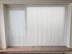 Rechte glasgordijnen 162H x 380B, Huis en Inrichting, Ophalen, Gebruikt, Wit, 200 cm of meer