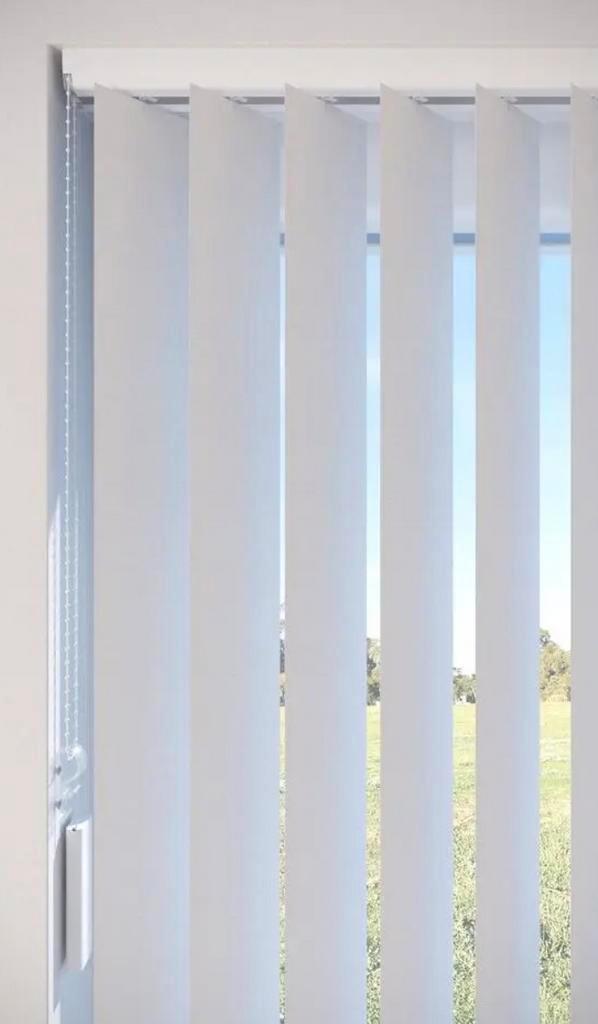 Verticale lamellen - Fenstr Tijl Wit, Huis en Inrichting, Stoffering | Gordijnen en Lamellen, Nieuw, 200 cm of meer, 200 cm of meer