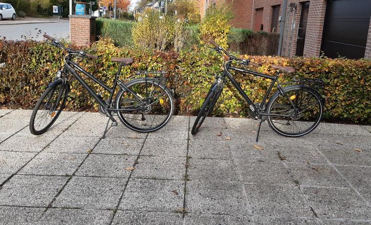 vélos de ville dame & homme, Fietsen en Brommers, Fietsen | Heren | Sportfietsen en Toerfietsen, Zo goed als nieuw, Overige merken