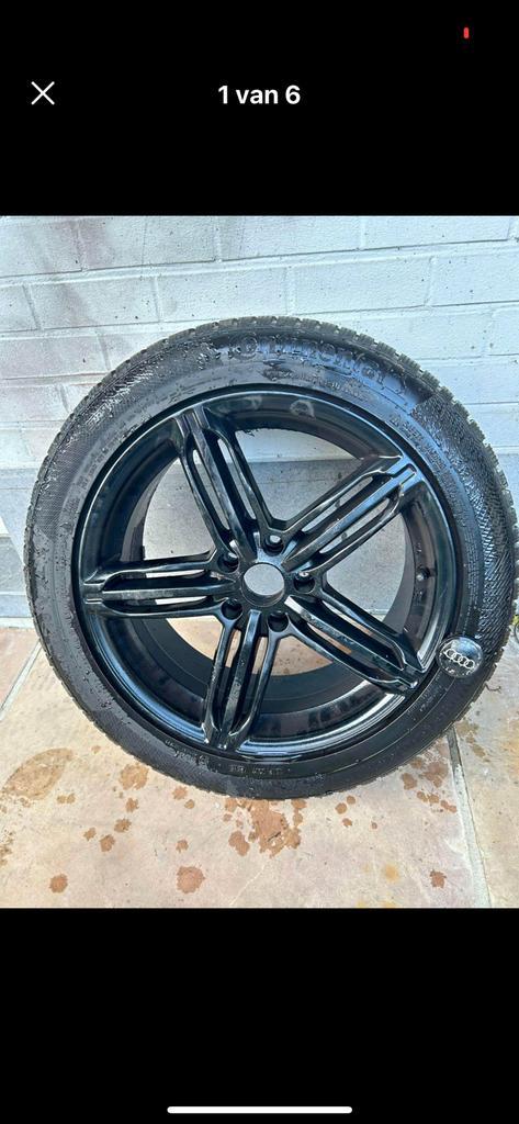 set banden en velgen aluminium Audi, Auto-onderdelen, Banden en Velgen, Band(en), Winterbanden, 19 inch, Nieuw, Ophalen