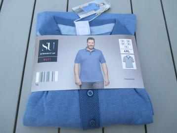 Blauw polohemd 4XL  NIEUW, Kleding | Heren, Grote Maten, Ophalen of Verzenden, Nieuw, Blauw