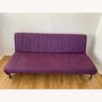 Ikea uittrekbare sofa tot bed, paars, Huis en Inrichting, Zetels | Zetels, Ophalen, Gebruikt, 75 tot 100 cm, Rechte bank