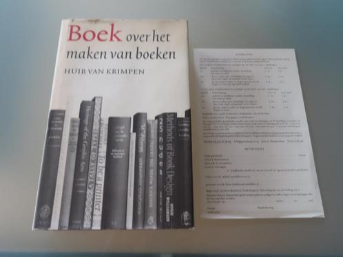 Boek over het maken van boeken – Huib Van Krimpen, Livres, Technique, Utilisé, Autres sujets/thèmes, Enlèvement ou Envoi