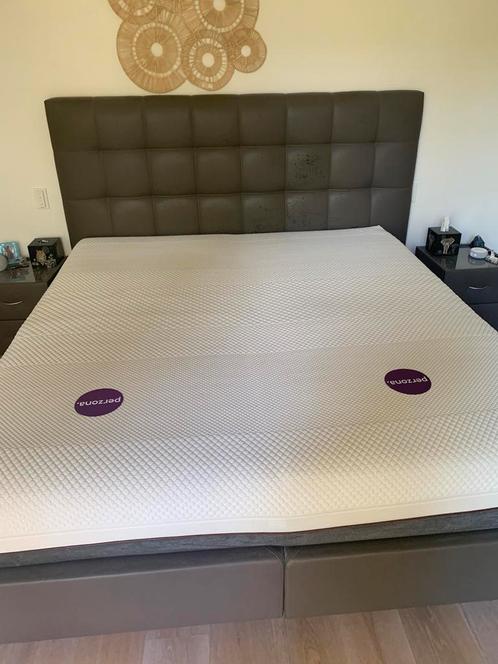 Beka boxspring Perzona matrassen 2x90cmx2m, Huis en Inrichting, Slaapkamer | Boxsprings, Gebruikt, Ophalen