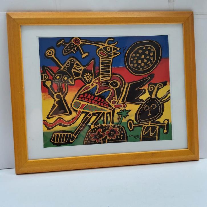 Corneille. Ingelijste kunstreproductie., Antiek en Kunst, Kunst | Litho's en Zeefdrukken, Ophalen