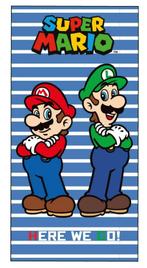Super Mario Badlaken - Mario en Luigi - Katoen, Kinderen en Baby's, Kinderkleding | Kinder-zwemkleding, One size, Nieuw, Ophalen of Verzenden