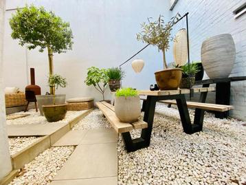 Zware kwaliteit tuintafel/bank beschikbaar voor biedingen