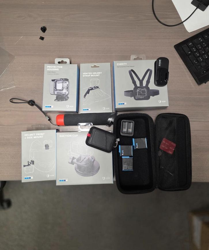 GoPro HERO 10 Black, nieuw accessoirepakket, Audio, Tv en Foto, Actiecamera's, Nieuw, GoPro, Ophalen