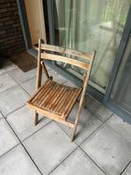 Chaise pliante en bois, Jardin & Terrasse, Chaises de jardin, Utilisé, Enlèvement ou Envoi