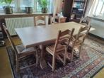 Houten tafel met 6 stoelen, Rectangulaire, 50 à 100 cm, Enlèvement, Utilisé