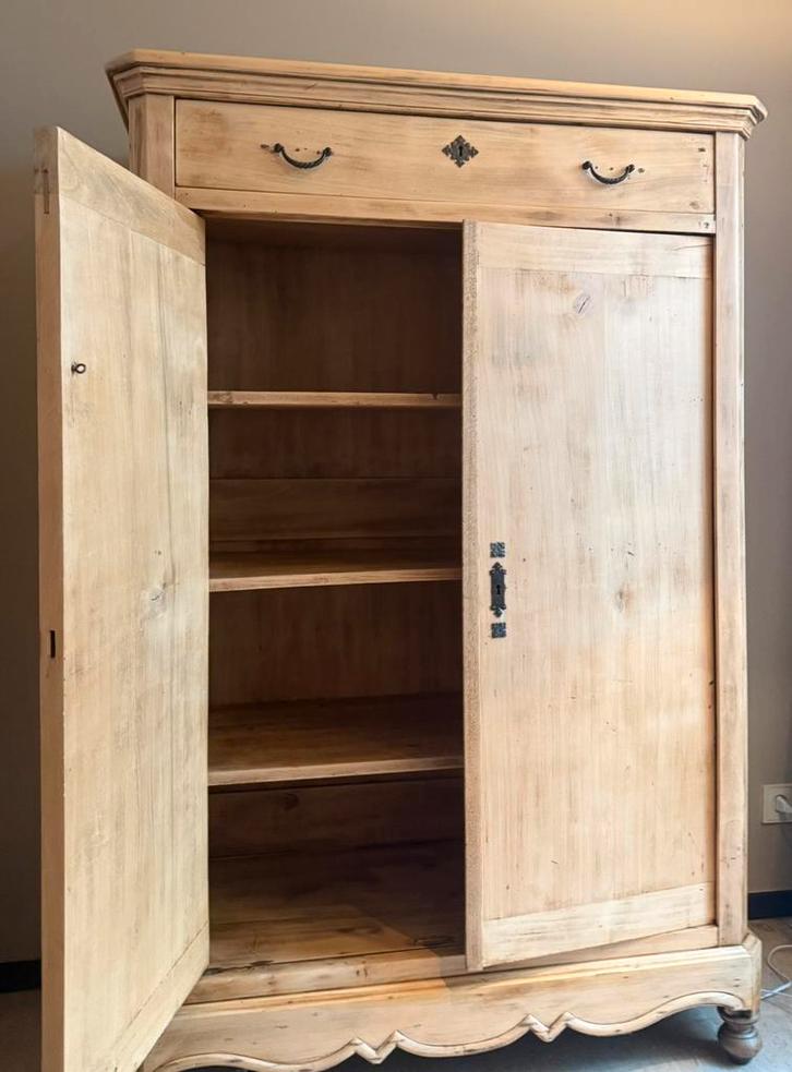 Antieke linnenkast, volledig opgeknapt, Antiek en Kunst, Antiek | Meubels | Kasten, Ophalen