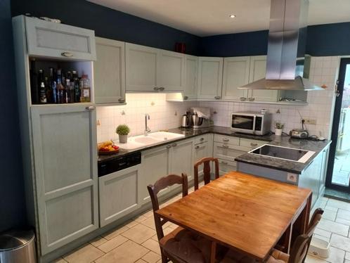 Cuisine avec électros, Huis en Inrichting, Keuken | Complete keukens, Gebruikt, U-keuken, Blauw, Graniet of Steen, Ophalen