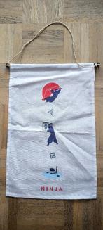 Petit fanion japonais "noren" ninja, Ophalen, Nieuw