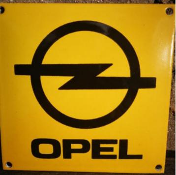 plaque emaille opel