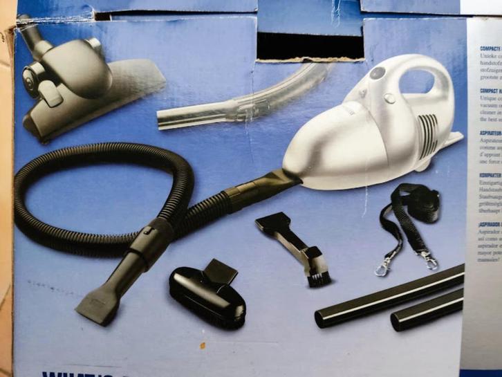 Heel compacte stofzuiger, ook voor vloeren!, Electroménager, Aspirateurs, Comme neuf, Aspirateur, Moins de 1 200 watts, Sac à poussière