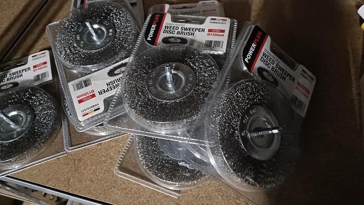 10 Stalen onkruidborstel Ø 110mm - VARO POWACG1511, Tuin en Terras, Onkruidbranders, Nieuw, Ophalen