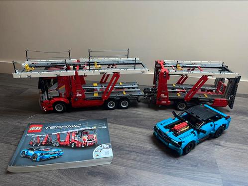 Lego technic transporter 42098, Hobby en Vrije tijd, Modelbouw | Auto's en Voertuigen, Zo goed als nieuw, Truck, Overige merken