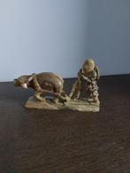 Beeld in speksteen,  buffel, china, Antiek en Kunst, Ophalen of Verzenden