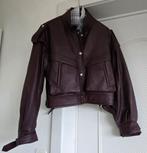 Bordeaux leder dames vest, Kleding | Dames, Jassen | Winter, Ophalen, Nieuw, Maat 38/40 (M), Overige kleuren
