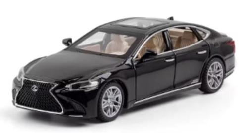 DieCast model metaal LEXUS LS500H (1:32) - Zwart, Ophalen of Verzenden, Nieuw