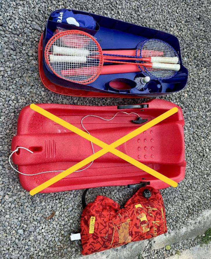 Badmintonset voor doelvoetbal, Sport en Fitness, Overige Sport en Fitness, Gebruikt, Ophalen