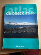 de boeck atlas, Boeken, Atlassen en Landkaarten, Ophalen, Gelezen