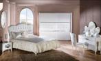 Complete slaapkamer wit met XL bed, Huis en Inrichting, Slaapkamer | Complete slaapkamers, Ophalen of Verzenden, Zo goed als nieuw