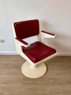 Vintage bureaustoel / kapperstoel - 1970, Ophalen, Gebruikt, Leer, Space age