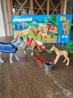Famille de chevaux Playmobil p, Comme neuf, Ensemble complet, Enlèvement ou Envoi