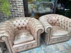 Chesterfield fauteuils, Huis en Inrichting, Fauteuils, Ophalen, Gebruikt, Chesterfield, 100 tot 125 cm
