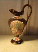 Belle carafe peinte - Bequet Quaregnon - 27 cm, Antiquités & Art, Enlèvement ou Envoi