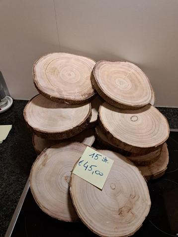 Boomstamschijven (15st.) beschikbaar voor biedingen